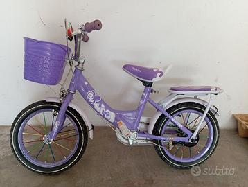 Bicicletta bambina con cestino raggio 14