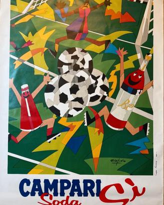 Poster vintage NESPOLO UGO CAMPARI SODA