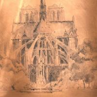 Matrice di stampa rame  Notre dame de Paris
