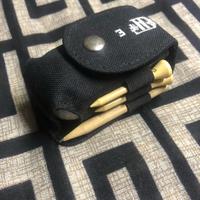 Astuccio in tessuto con palline Golf ed accessori