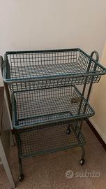Carrello lavoro in metallo