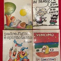 Quattro libri di fumetti di autori iconici italian