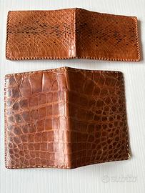 👉 Due Portafogli in vera pelle artigianale