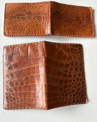 👉 Due Portafogli in vera pelle artigianale