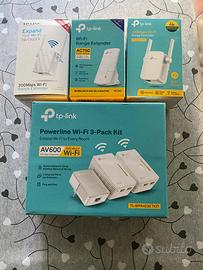 Ripetitori Wi-Fi TP-Link + Powerline Wi-Fi Kit