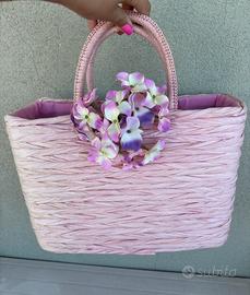 Borsa mare in paglia come nuova