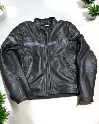Spike giubbino pelle biker uomo tg 50