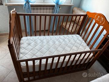 Lettino bambini in legno 120x60 cm