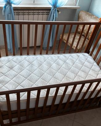 Lettino bambini in legno 120x60 cm