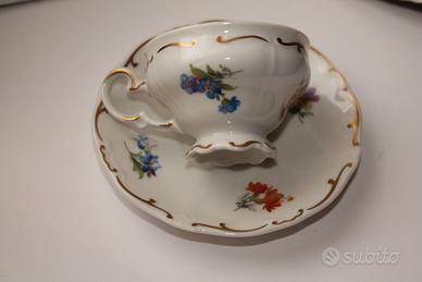 tazzina e piattino porcellana weimar