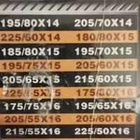 Catene da neve con misure in foto