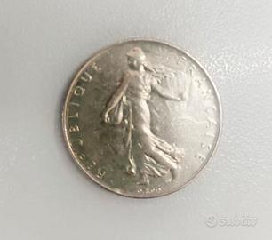 Lotto monete Francia: 1 Franc “Semeuse” + 5 e 20 C