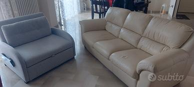 Divano 3 posti + poltrona-letto 1 posto