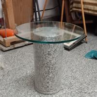 Tavolino da salotto con colonetta in granito