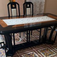 Set mobili  marca cecchino in legno nero/marrone