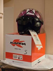 casco demi-jet Kappa KV57 Striker fucsia Small