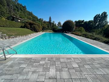 Casa con piscina e vista sul Lago Maggiore