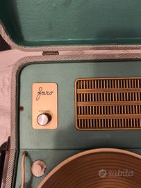 Giradischi portatile Faro vintage-
funzionante