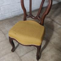 Sedia Antiquariato con 2 copricuscino