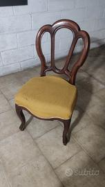 Sedia Antiquariato con 2 copricuscino