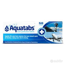 Aquatabs, 50 Pastiglie per purificare l'acqua