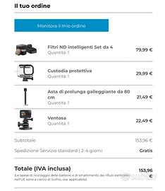 Kit gopro Mission 1 Pro + 3 Batterie Enduro 2