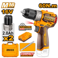 Ingco Cdli16682 Trapano Avvitatore a Batteria 16 V