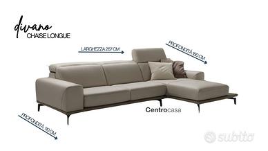 DIVANO SUPERIOR 3 POSTI MAXI CON CHAISE LONGUE