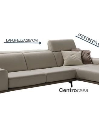 DIVANO SUPERIOR 3 POSTI MAXI CON CHAISE LONGUE