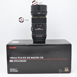 Sigma MACRO 105mm F2.8 EX DG OS HSM Canon Usato