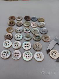 bottoni madreperla naturale 