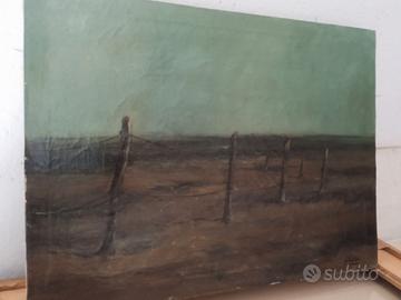 QUADRO OPERA ARTISTA BELLO LUIGI 45X60 OLIO SU TEL