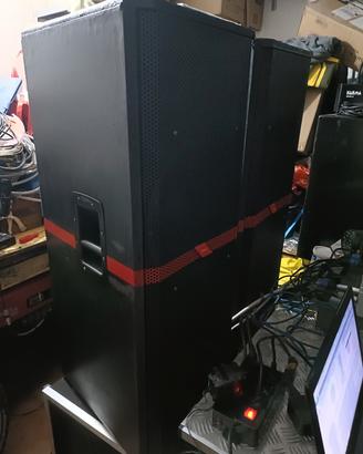  impianto line Array  e Proel a 3vie 