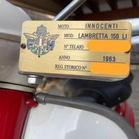 Lambretta innocenti 150 li 1963 iscritta fmi