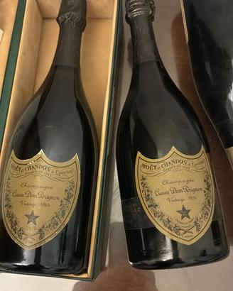 Bottiglie champagne Don Perignon