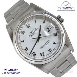 ROLEX  Datejust 16200 White Romans dial Full Set