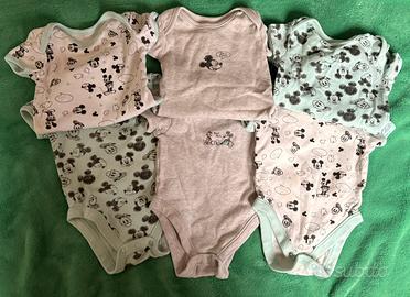 Body neonato Topolino Disney 6 pezzi