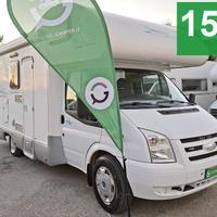 CAMPER RIMOR FORD MANSARDATO 6 POSTI SEMIDINETTE L