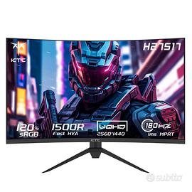 Monitor Gaming KTC 27 Pollici 180 Hz Curvo