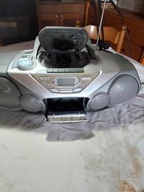 radio PHILIPS con CD e 2 mangiacassette 