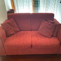 Divano bordeaux 2 posti