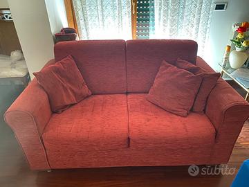 Divano bordeaux 2 posti