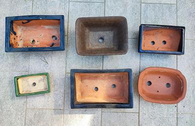 Lotto 4 - vasi bonsai gres smaltato