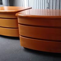 Comodini in ciliegio, 3 cassetti