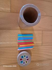 Gioco montessoriana sensoriale 