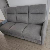 divano 3 posti con recliner elettrico