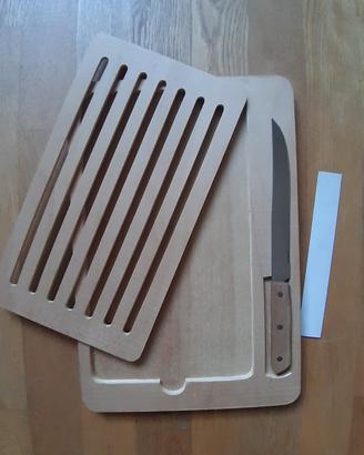 tagliere e coltello