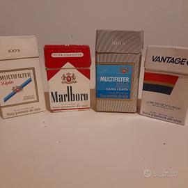 pacchetti vuoti sigarette