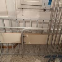 Letto ortopedico da degenza a manovella + sponde