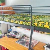 Letto singolo Ikea a soppalco